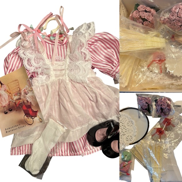 American Girl Samantha, Clothes, and Pink Trunk - Picture 6 of 16
